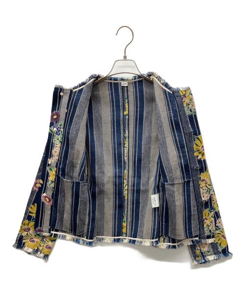 45R（フォーティファイブ・アール）45R (フォーティファイブ・アール) 長袖シャツ ブルーマルチ サイズ:2の古着・服飾アイテム