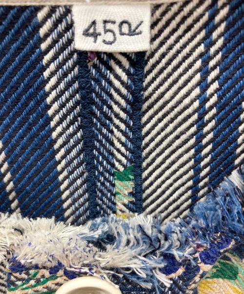 45R（フォーティファイブ・アール）45R (フォーティファイブ・アール) 長袖シャツ ブルーマルチ サイズ:2の古着・服飾アイテム