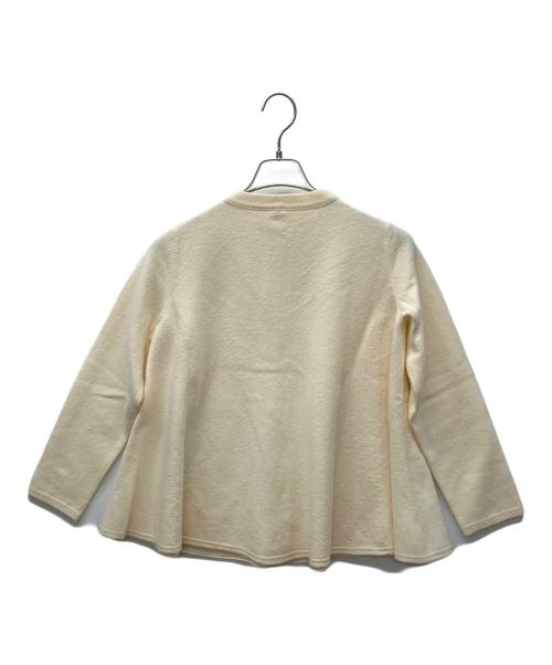 45R（フォーティファイブ・アール）45R (フォーティファイブ・アール) ニットジャケット ベージュ サイズ:2の古着・服飾アイテム