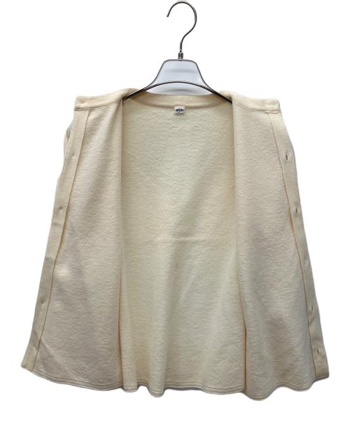 45R（フォーティファイブ・アール）45R (フォーティファイブ・アール) ニットジャケット ベージュ サイズ:2の古着・服飾アイテム