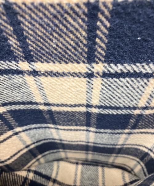 45R（フォーティファイブ・アール）45R (フォーティファイブ・アール) 薄手ニット ネイビー×ホワイトの古着・服飾アイテム