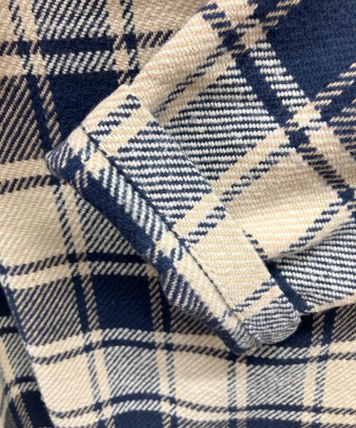 45R（フォーティファイブ・アール）45R (フォーティファイブ・アール) 薄手ニット ネイビー×ホワイトの古着・服飾アイテム