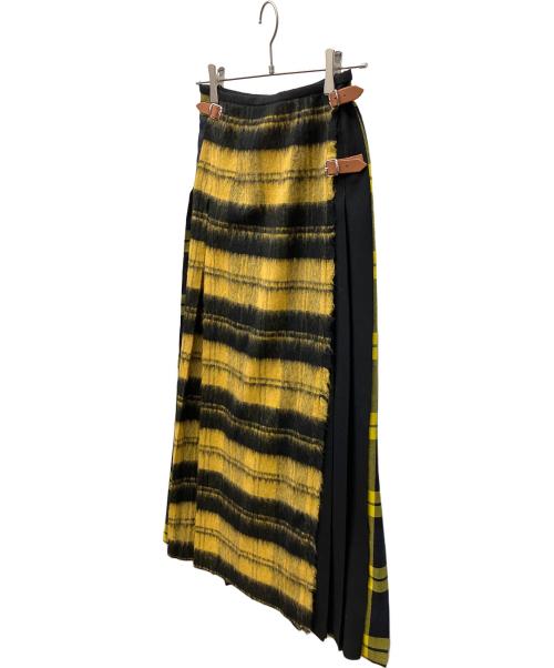 O'NEIL OF DUBLIN（オニールオブダブリン）O'NEIL OF DUBLIN (オニールオブダブリン) スカート イエロー×ブラック サイズ:表記なしの古着・服飾アイテム