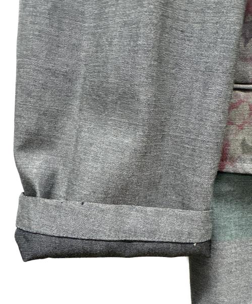 COMME des GARCONS HOMME（コムデギャルソン オム）COMME des GARCONS HOMME (コムデギャルソン オム) 花柄テーラードジャケット グレー サイズ:Sの古着・服飾アイテム