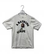 BAPE BY A BATHING APEベイプバイアベイシングエイプ）の古着「半袖カットソー」｜ホワイト