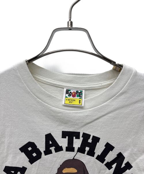 BAPE BY A BATHING APE（ベイプバイアベイシングエイプ）BAPE BY A BATHING APE (ベイプバイアベイシングエイプ) 半袖カットソー ホワイト サイズ:Sの古着・服飾アイテム