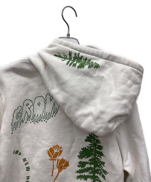 Patagonia（パタゴニア）Patagonia (パタゴニア) プルオーバーパーカー ホワイト×グリーン×ベージュ サイズ:Lの古着・服飾アイテム