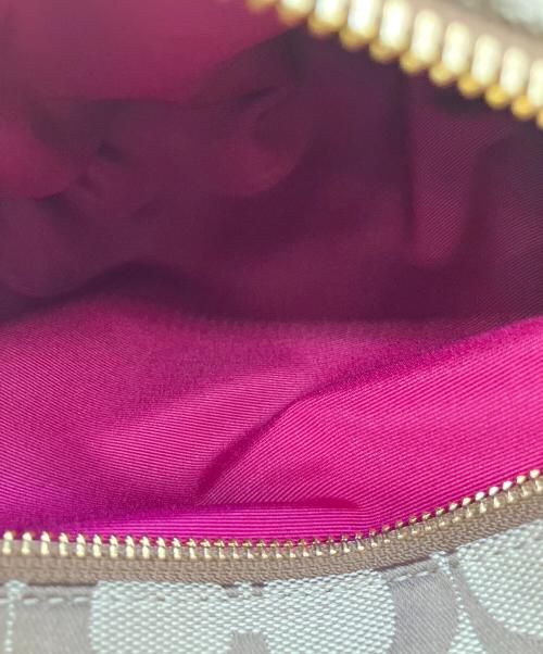 COACH（コーチ）COACH (コーチ) トートバッグ ベージュ×ピンクの古着・服飾アイテム