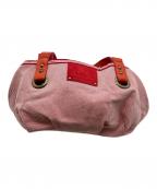 BURBERRY BLUE LABELバーバリー ブルー レーベル）の古着「ハンドバッグ」｜レッド×オレンジ