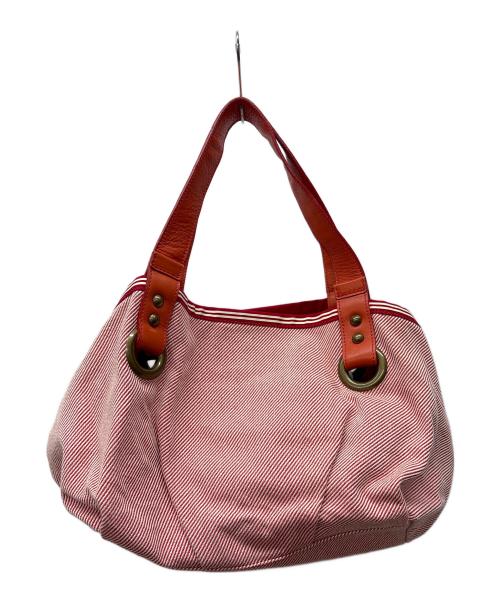 BURBERRY BLUE LABEL（バーバリー ブルー レーベル）BURBERRY BLUE LABEL (バーバリー ブルー レーベル) ハンドバッグ レッド×オレンジの古着・服飾アイテム