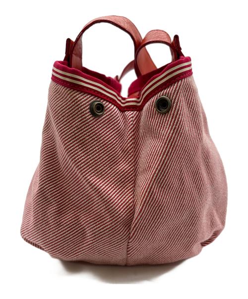 BURBERRY BLUE LABEL（バーバリー ブルー レーベル）BURBERRY BLUE LABEL (バーバリー ブルー レーベル) ハンドバッグ レッド×オレンジの古着・服飾アイテム