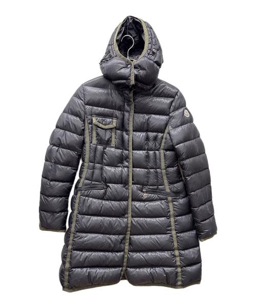 MONCLER（モンクレール）MONCLER (モンクレール) ダウンコート グレー×グリーン サイズ:3の古着・服飾アイテム