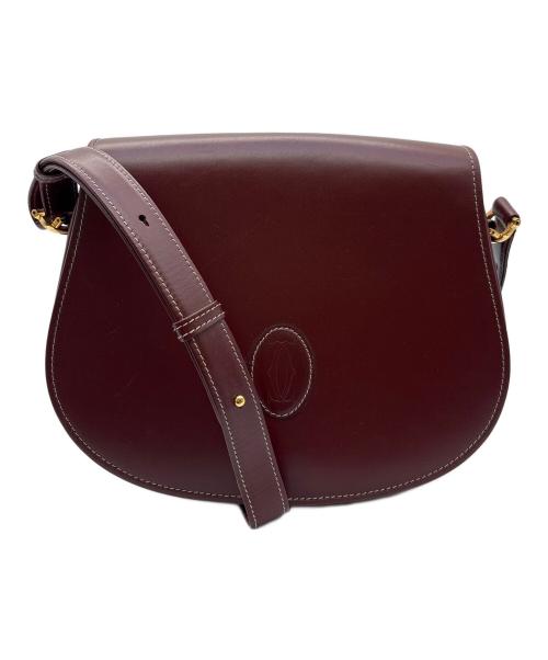 Cartier（カルティエ）Cartier (カルティエ) ショルダーバッグ ワインレッドの古着・服飾アイテム