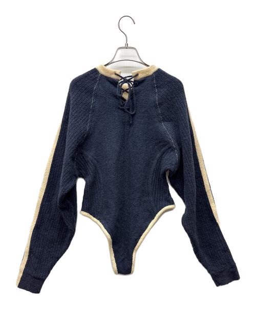MAISON SPECIAL（メゾンスペシャル）MAISON SPECIAL (メゾンスペシャル) Numbering Knit Body Suit ネイビー サイズ:Freeの古着・服飾アイテム