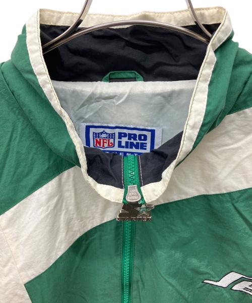 PRO LINE（プロ ライン）PRO LINE (プロ ライン) ナイロンジャケット グリーン×ホワイト サイズ:Lの古着・服飾アイテム