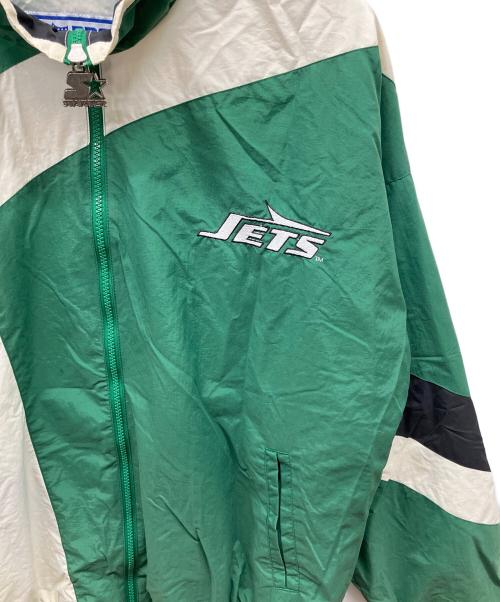 PRO LINE（プロ ライン）PRO LINE (プロ ライン) ナイロンジャケット グリーン×ホワイト サイズ:Lの古着・服飾アイテム