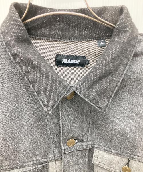 X-LARGE（エクストララージ）X-LARGE (エクストララージ) デニムジャケット ブラック サイズ:Lの古着・服飾アイテム