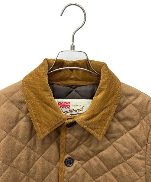 Traditional Weatherwear（トラディショナルウェザーウェア）Traditional Weatherwear (トラディショナルウェザーウェア) キルティングハーフコート ブラウン サイズ:40の古着・服飾アイテム