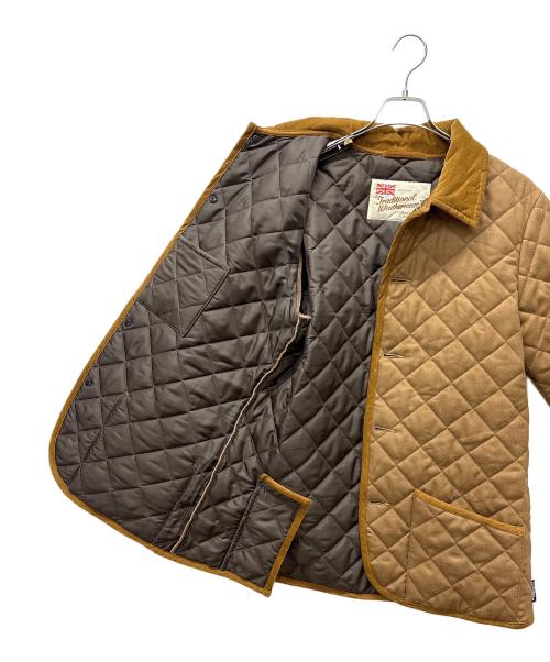 Traditional Weatherwear（トラディショナルウェザーウェア）Traditional Weatherwear (トラディショナルウェザーウェア) キルティングハーフコート ブラウン サイズ:40の古着・服飾アイテム