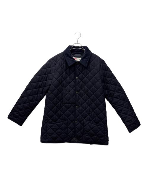 Traditional Weatherwear（トラディショナルウェザーウェア）Traditional Weatherwear (トラディショナルウェザーウェア) キルティングハーフコート ネイビー サイズ:42の古着・服飾アイテム