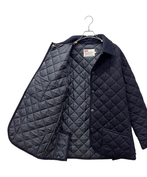 Traditional Weatherwear（トラディショナルウェザーウェア）Traditional Weatherwear (トラディショナルウェザーウェア) キルティングハーフコート ネイビー サイズ:42の古着・服飾アイテム