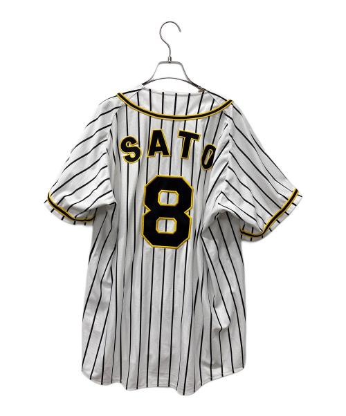 阪神タイガース（ハンシンタイガース）阪神タイガース (ハンシンタイガース) 応援グッズ ホワイト×ブラック×イエロー サイズ:Oの古着・服飾アイテム