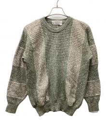 GIVENCHY（ジバンシィ）の古着「厚手ニット」｜グリーン×ベージュ