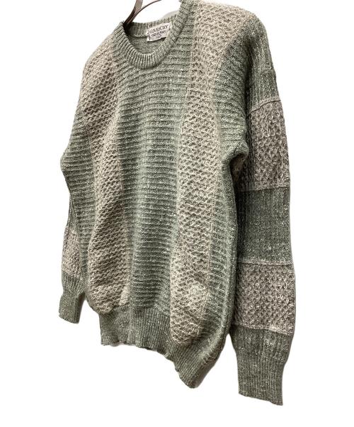 GIVENCHY（ジバンシィ）GIVENCHY (ジバンシィ) 厚手ニット グリーン×ベージュ サイズ:3の古着・服飾アイテム