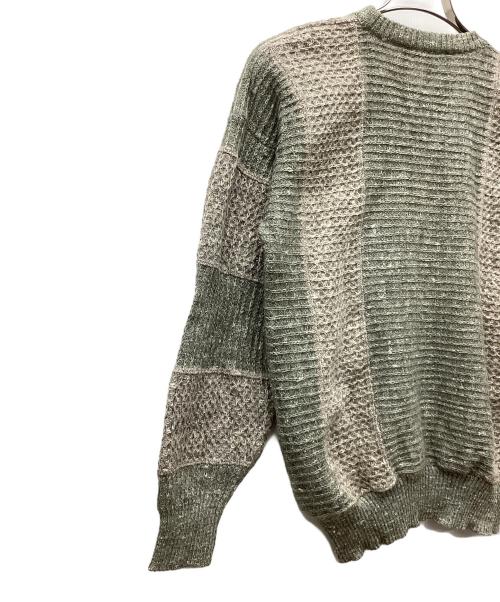 GIVENCHY（ジバンシィ）GIVENCHY (ジバンシィ) 厚手ニット グリーン×ベージュ サイズ:3の古着・服飾アイテム
