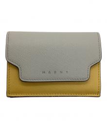 MARNI（マルニ）の古着「3つ折り財布」｜グレー×イエロー