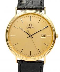 OMEGAオメガ）の古着「Dress Watch Dateドレスウォッチ デイト 36mm シャンパン文字盤」｜シャンパン文字盤