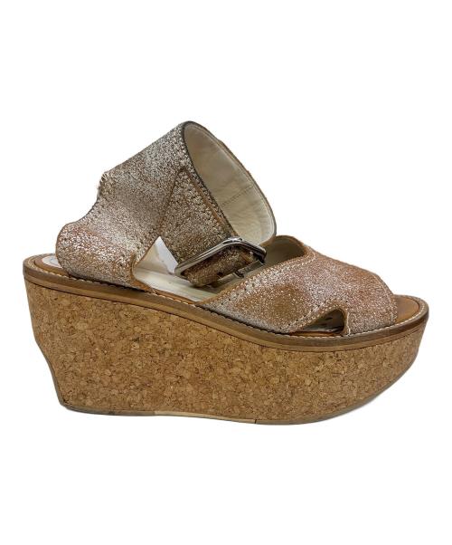Vivienne Westwood（ヴィヴィアンウエストウッド）Vivienne Westwood (ヴィヴィアンウエストウッド) ウェッジソールサンダル ブラウン サイズ:24cmの古着・服飾アイテム