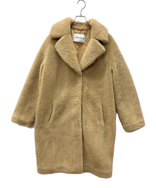 Stand Studio（スタンド スタジオ）STAND STUDIO (スタンド スタジオ) ボアコート ベージュ サイズ:38の古着・服飾アイテム