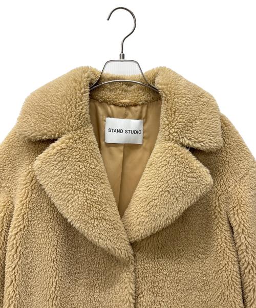 Stand Studio（スタンド スタジオ）STAND STUDIO (スタンド スタジオ) ボアコート ベージュ サイズ:38の古着・服飾アイテム