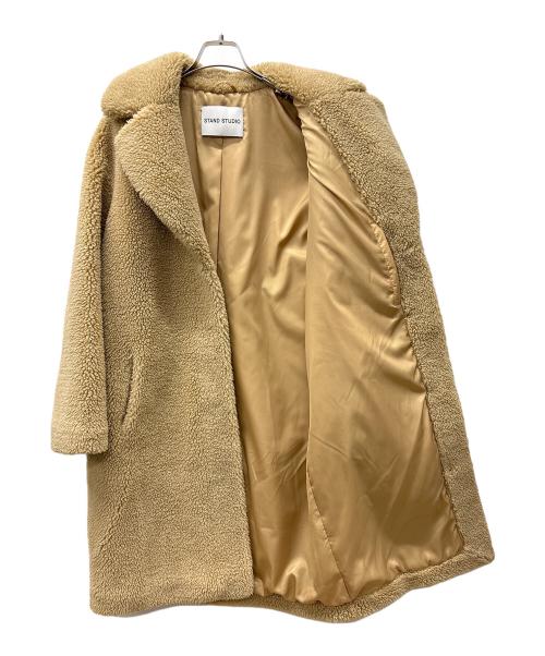 Stand Studio（スタンド スタジオ）STAND STUDIO (スタンド スタジオ) ボアコート ベージュ サイズ:38の古着・服飾アイテム