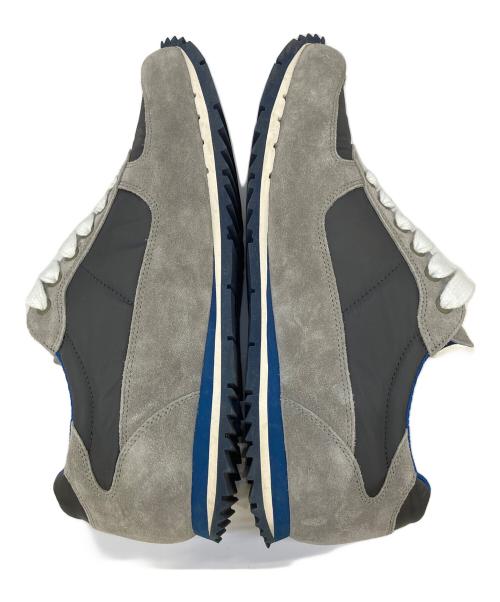 PRADA（プラダ）PRADA (プラダ) ローカットスニーカー グレー×ブラック×ブルー サイズ:8　1/2の古着・服飾アイテム