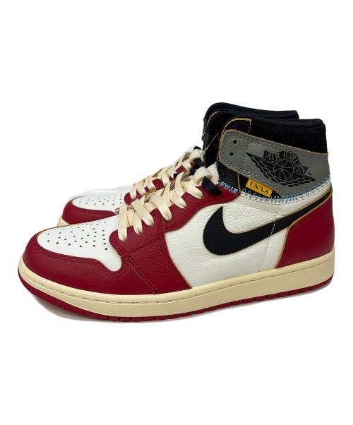 NIKE（ナイキ）NIKE (ナイキ) UNION (ユニオン) AIR JORDAN 1 RETRO HIGH OG/エアジョーダン レトロ ハイ OG レッド×ホワイト×グレー サイズ:US10の古着・服飾アイテム