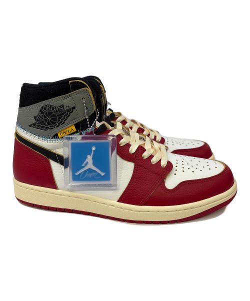 NIKE（ナイキ）NIKE (ナイキ) UNION (ユニオン) AIR JORDAN 1 RETRO HIGH OG/エアジョーダン レトロ ハイ OG レッド×ホワイト×グレー サイズ:US10の古着・服飾アイテム