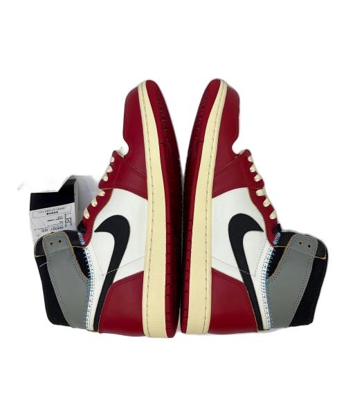 NIKE（ナイキ）NIKE (ナイキ) UNION (ユニオン) AIR JORDAN 1 RETRO HIGH OG/エアジョーダン レトロ ハイ OG レッド×ホワイト×グレー サイズ:US10の古着・服飾アイテム