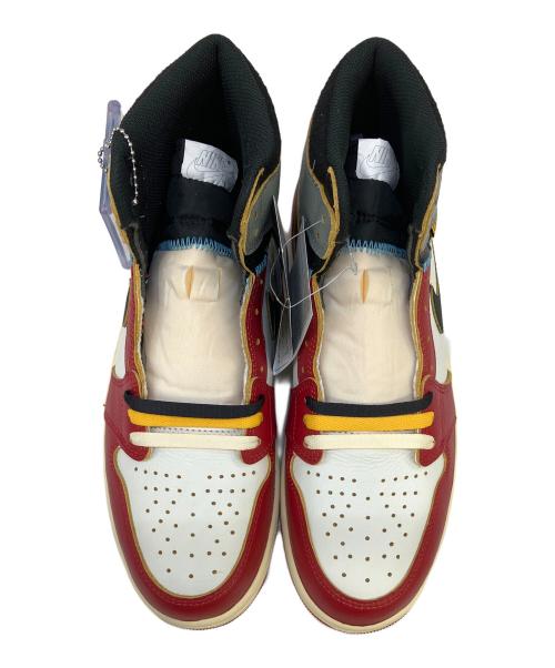 NIKE（ナイキ）NIKE (ナイキ) UNION (ユニオン) ハイカットスニーカー レッド×ホワイト×グレー サイズ:28の古着・服飾アイテム