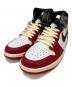 NIKE（ナイキ）の古着「AIR JORDAN 1 RETRO HIGH OG/エアジョーダン レトロ ハイ OG」｜レッド×ホワイト×グレー