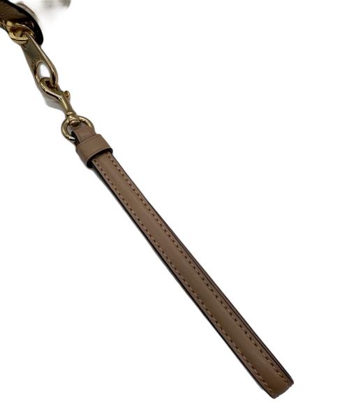 COACH（コーチ）COACH (コーチ) ラウンドファスナー財布 ホワイト×ベージュの古着・服飾アイテム