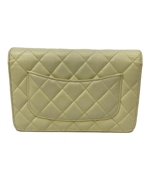 CHANEL（シャネル）CHANEL (シャネル) マトラッセ　チェーンウォレット イエローの古着・服飾アイテム