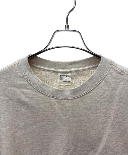 Snow peak（スノーピーク）Snow peak (スノーピーク) スウェット ベージュ サイズ:LARGEの古着・服飾アイテム