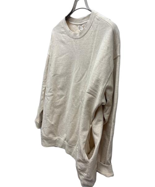Snow peak（スノーピーク）Snow peak (スノーピーク) スウェット ベージュ サイズ:LARGEの古着・服飾アイテム