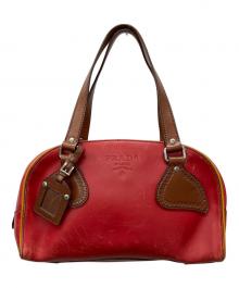 PRADA（プラダ）の古着「ボーリングバッグ」｜レッド×イエロー