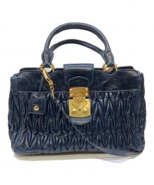 MIU MIU（ミュウミュウ）の古着「2WAYバッグ」｜ネイビー