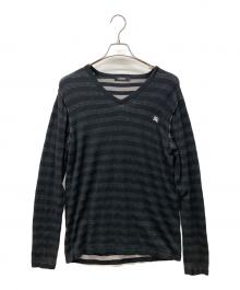 BURBERRY BLACK LABEL（バーバリーブラックレーベル）の古着「セーター」｜ブラック