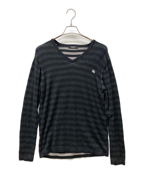 BURBERRY BLACK LABEL（バーバリーブラックレーベル）BURBERRY BLACK LABEL (バーバリーブラックレーベル) セーター ブラック サイズ:3の古着・服飾アイテム