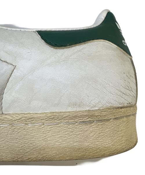 adidas（アディダス）adidas (アディダス) スニーカー ホワイト×グリーン サイズ:27.5cmの古着・服飾アイテム